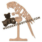 Birds Macaw fretwork scroll saw pattern | The Wooden Teddy Bear