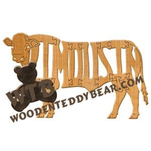 Cows Limousin bull fretwork scroll saw pattern | The Wooden Teddy Bear