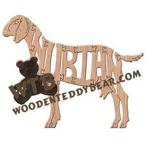Animals Nubian goat fretwork scroll saw pattern | The Wooden Teddy Bear