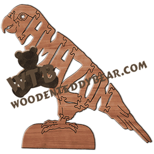 Birds Amazon parrot fretwork scroll saw pattern | The Wooden Teddy Bear