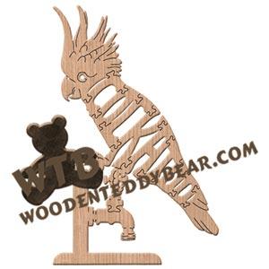 Birds Cockatoo fretwork scroll saw pattern | The Wooden Teddy Bear