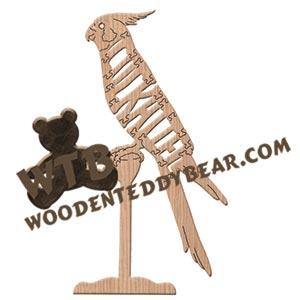 Birds Cockatiel fretwork scroll saw pattern | The Wooden Teddy Bear