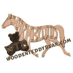 Horses Warmblood Dutch fretwork scroll saw pattern | The Wooden Teddy Bear