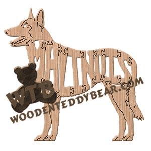 Dogs Malinois Belgian fretwork scroll saw pattern | The Wooden Teddy Bear