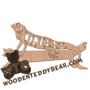 Animals Iguana fretwork scroll saw pattern | The Wooden Teddy Bear