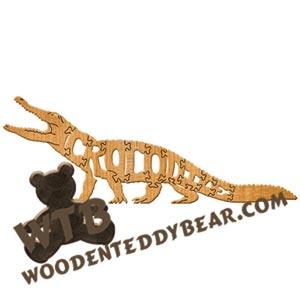 Animals Crocodile fretwork scroll saw pattern | The Wooden Teddy Bear
