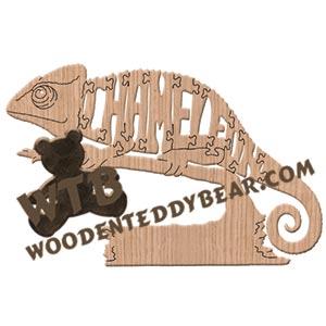 Animals Chameleon fretwork scroll saw pattern | The Wooden Teddy Bear