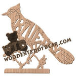 Birds Blue Jay fretwork scroll saw pattern | The Wooden Teddy Bear