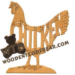 Birds Chicken fretwork scroll saw pattern | The Wooden Teddy Bear