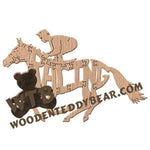 Horses Racing fretwork scroll saw pattern | The Wooden Teddy Bear