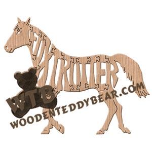 Horses Missouri Fox Trotter fretwork scroll saw pattern | The Wooden Teddy Bear