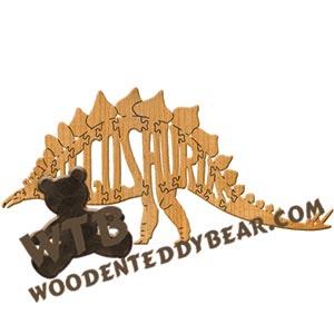 Puzzles Stegosaurus fretwork scroll saw pattern | The Wooden Teddy Bear