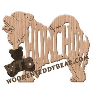 Ornament Chow Chow fretwork scroll saw patterns | The Wooden Teddy Bear