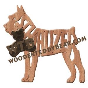 Ornament Schnauzer fretwork scroll saw patterns | The Wooden Teddy Bear