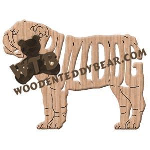 Ornament English Bulldog fretwork scroll saw patterns | The Wooden Teddy Bear