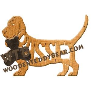 Ornament Basset Hound fretwork scroll saw patterns | The Wooden Teddy Bear