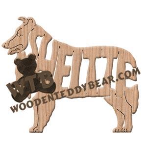 Ornament Sheltie Shetland Sheepdog fretwork scroll saw patterns | The Wooden Teddy Bear