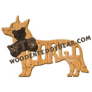 Ornament Corgi Cardigan fretwork scroll saw patterns | The Wooden Teddy Bear