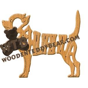 Ornament Chihuahua fretwork scroll saw patterns | The Wooden Teddy Bear