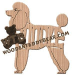 Ornament Poodle  Standard fretwork scroll saw patterns | The Wooden Teddy Bear