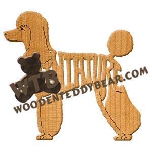 Ornament Poodle Miniature fretwork scroll saw patterns | The Wooden Teddy Bear