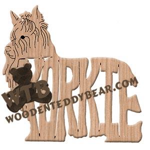 Ornament Yorkie Yorkshire Terrier fretwork scroll saw patterns | The Wooden Teddy Bear