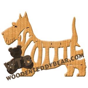 Ornament Scottie Scottish Terrier fretwork scroll saw patterns | The Wooden Teddy Bear