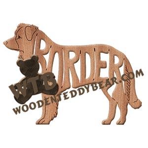 Ornament Border Collie fretwork scroll saw patterns | The Wooden Teddy Bear