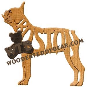 Ornament Boston Terrier fretwork scroll saw patterns | The Wooden Teddy Bear