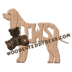 Ornament IWS Irish Water Spaniel fretwork scroll saw patterns | The Wooden Teddy Bear