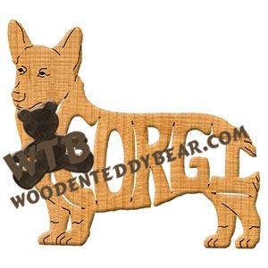 Ornament Corgi Pembroke fretwork scroll saw patterns | The Wooden Teddy Bear