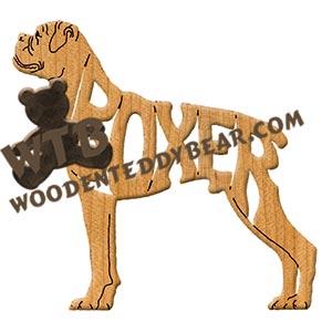 Ornament Boxer not cropped fretwork scroll saw patterns | The Wooden Teddy Bear