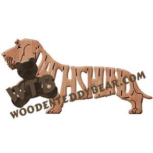 Ornament Dachshund Wirehaired fretwork scroll saw patterns | The Wooden Teddy Bear