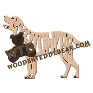 Ornament Yellow Lab fretwork scroll saw patterns | The Wooden Teddy Bear