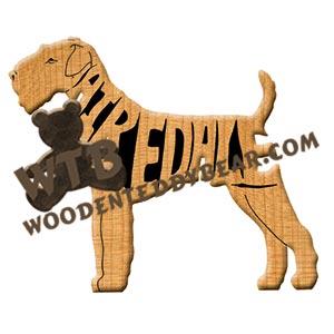 Ornament Airedale fretwork scroll saw patterns | The Wooden Teddy Bear