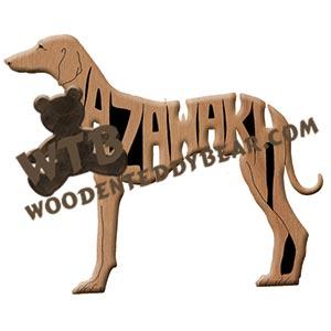 Ornament Azawakh fretwork scroll saw patterns | The Wooden Teddy Bear