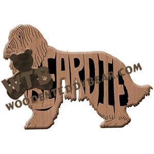 Ornament Bearded Collie fretwork scroll saw patterns | The Wooden Teddy Bear