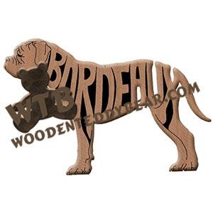 Ornament French Mastiff Dogue de Bordeau fretwork scroll saw patterns | The Wooden Teddy Bear