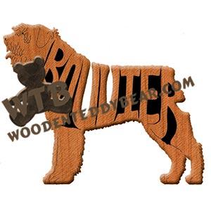 Ornament Bouvier Des Flandres fretwork scroll saw patterns | The Wooden Teddy Bear