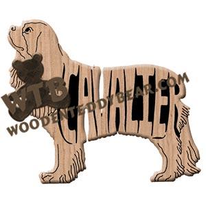 Ornament Cavalier King Charles Spaniel fretwork scroll saw patterns | The Wooden Teddy Bear