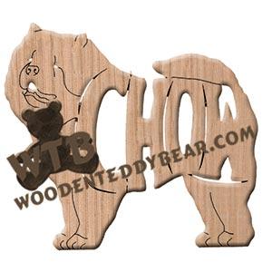 Ornament Chow fretwork scroll saw patterns | The Wooden Teddy Bear