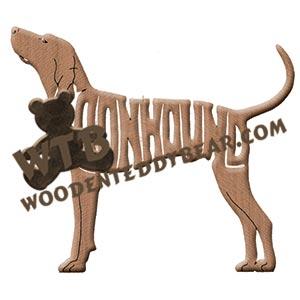 Ornament Coonhound fretwork scroll saw patterns | The Wooden Teddy Bear