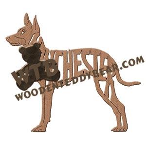 Ornament Manchester Terrier clipped ears fretwork scroll saw patterns | The Wooden Teddy Bear