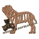 Neapolitan Mastiff ornament fretwork scroll saw patterns | The Wooden Teddy Bear