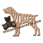 Pointer German Shorthaired ornament fretwork scroll saw patterns | The Wooden Teddy Bear