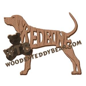 Redbone Coonhound ornament fretwork scroll saw patterns | The Wooden Teddy Bear