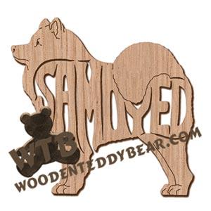 Samoyed ornament fretwork scroll saw patterns | The Wooden Teddy Bear