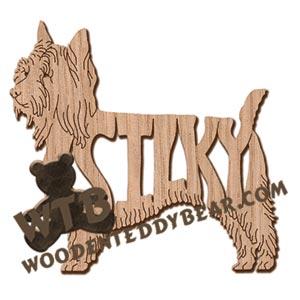 Silky Terrier ornament fretwork scroll saw patterns | The Wooden Teddy Bear