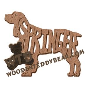 English Springer Spaniel ornament fretwork scroll saw patterns | The Wooden Teddy Bear