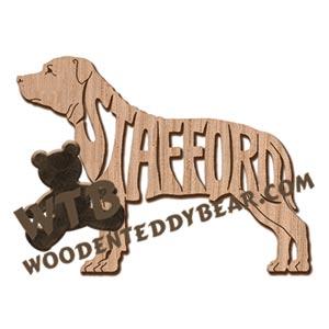 Staffordshire Bull Terrier ornament fretwork scroll saw patterns | The Wooden Teddy Bear